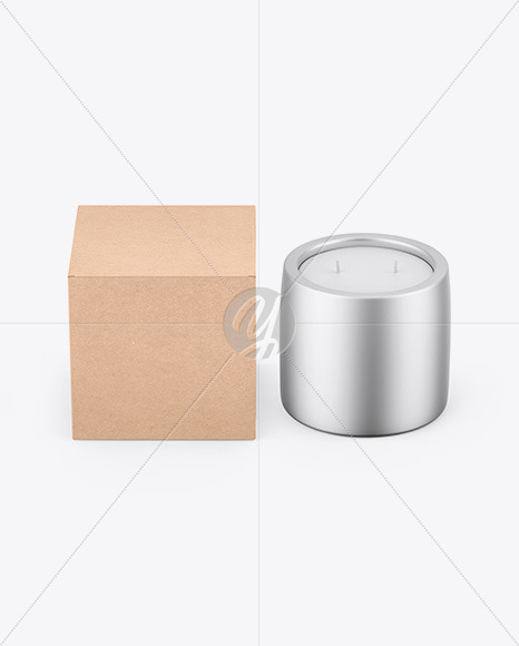 Download Kraft Box With Donut Mockup In Box Mockups On Yellow Images Object Mockups