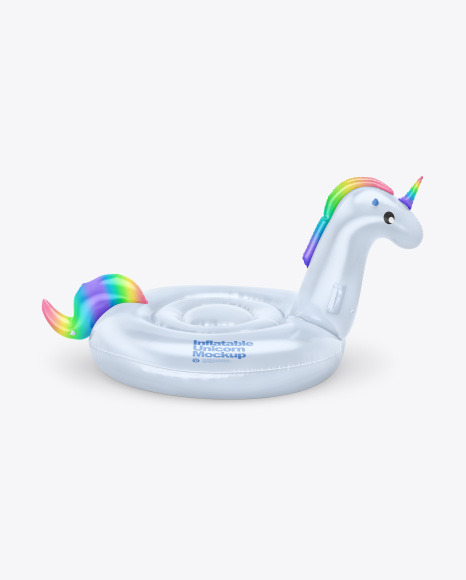 Inflatable Swimming Unicorn Mockup
