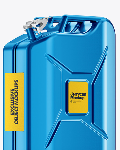 Metallic Fuel Jerrycan   Half Side View PSD #1