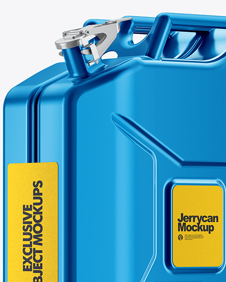 Metallic Fuel Jerrycan   Half Side View PSD #7