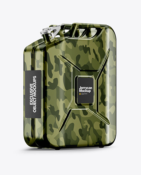 Metallic Fuel Jerrycan   Half Side View PSD #5