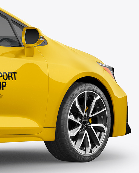 Sedan Mockup   Back Half Side View PSD #6