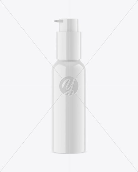 Glossy Plastic Sanitizer Bottle Mockup PSD #3