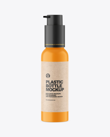 Matte Plastic Sanitizer Bottle Mockup PSD #2