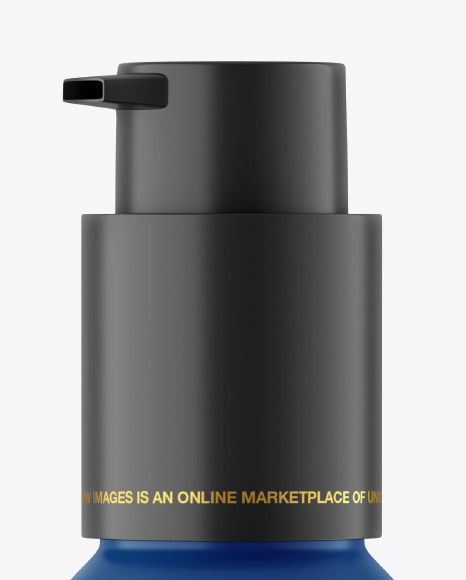 Matte Plastic Sanitizer Bottle Mockup PSD #1