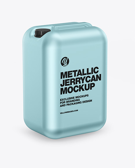 Metallic Jerrycan Mockup