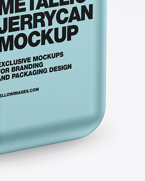Metallic Jerrycan Mockup PSD #1