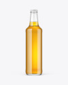 500ml Clear Glass Lager Beer Bottle Mockup