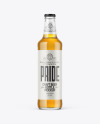 500ml Clear Glass Lager Beer Bottle Mockup