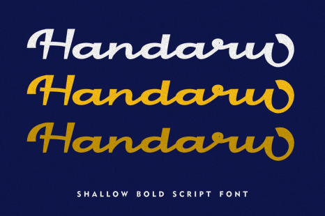 Handaru - Shallow Bold Script