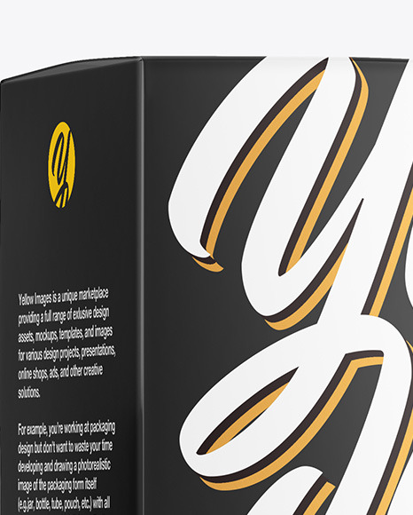 Amber Glass Bottle with Box Mockup PSD #7