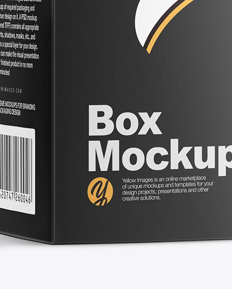 Amber Glass Bottle with Box Mockup PSD #5