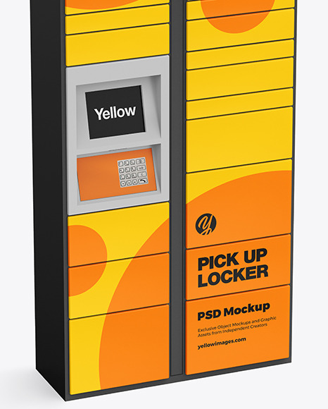Pick Up Locker Mockup PSD #1