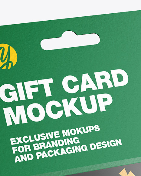 Gift Card in Blister Pack Mockup PSD #6
