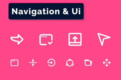 Navigation &amp; Ui Icons Set