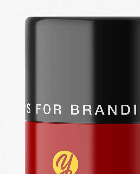 Glossy Paper Tube Mockup PSD #2