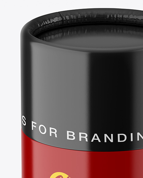 Glossy Paper Tube Mockup PSD #2