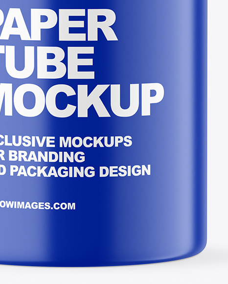 Matte Paper Tube Mockup PSD #1