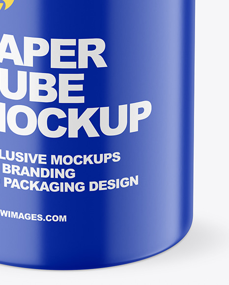 Matte Paper Tube Mockup PSD #1