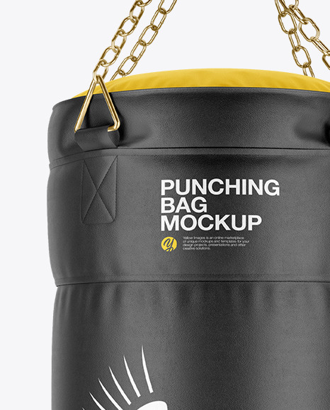 Punching Bag Mockup In Object Mockups On Yellow Images Object Mockups