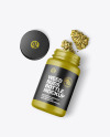 Matte Jar w/ Weed Buds Mockup