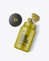 Matte Jar w/ Weed Buds Mockup