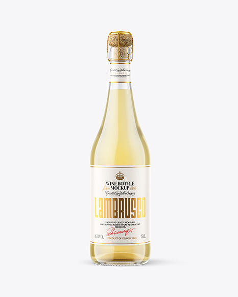 Bottle w/ Wine Mockups