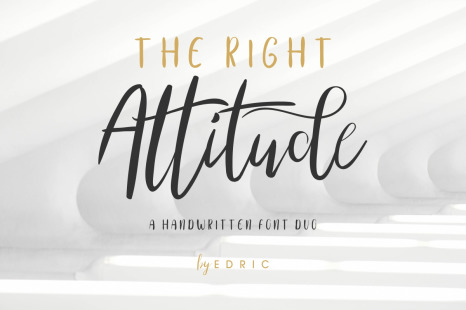 The Right Attitude Font Duo