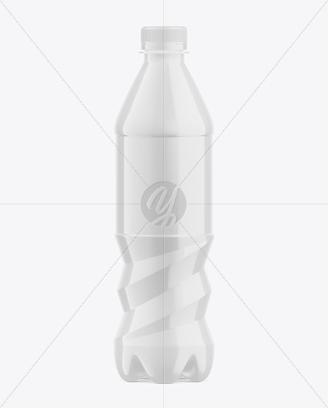 500ml Glossy Plastic Drink Bottle Mockup