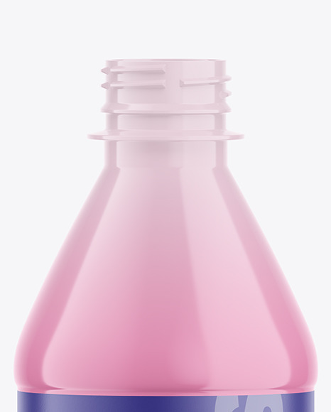500ml Glossy Plastic Drink Bottle Mockup PSD #6
