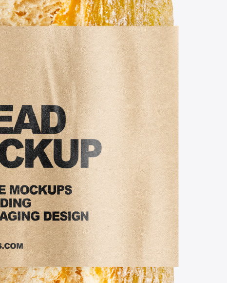 Bread with Label Mockup PSD #1