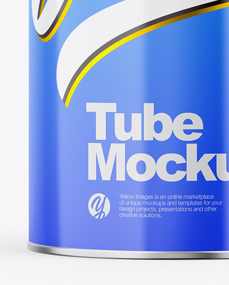 Glossy Tube Mockup PSD #1