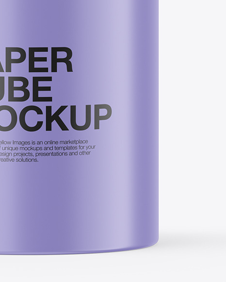 Matte Paper Tube Mockup PSD #4