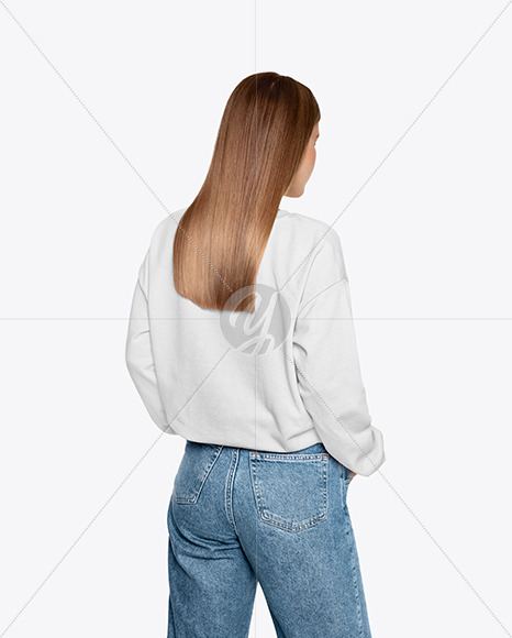 Download Girl In A Sweatshirt Mockup In Apparel Mockups On Yellow Images Object Mockups