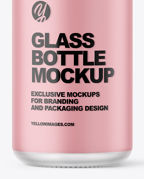 Frosted Glass Cosmetic Bottle with Pump PSD #4