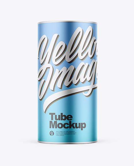 Matte Metallic Tube Mockup