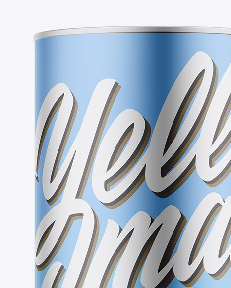 Matte Metallic Tube Mockup PSD #2