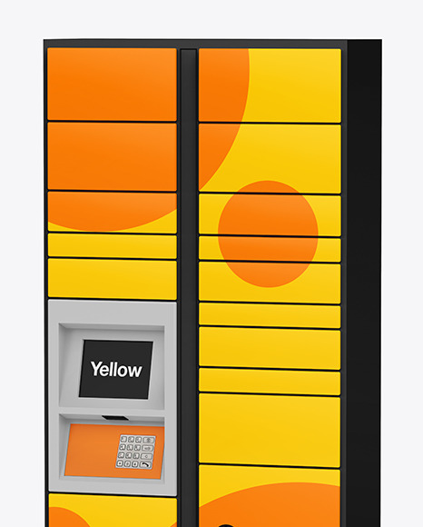 Pick Up Locker Mockup PSD #2