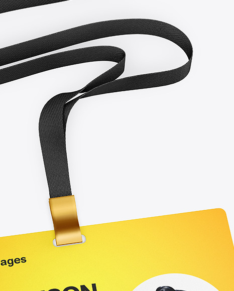 Horizontal ID Card Mockup PSD #2