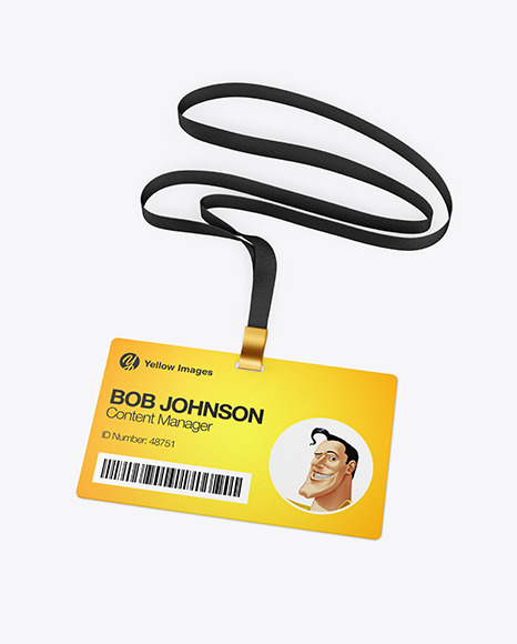 Horizontal ID Card Mockup