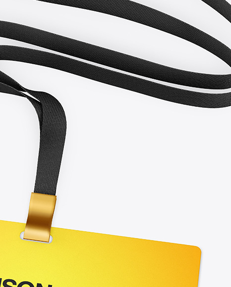 Horizontal ID Card Mockup PSD #2