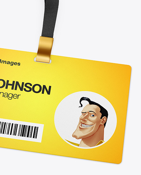 Horizontal ID Card Mockup PSD #1