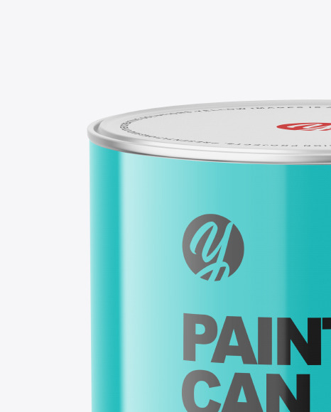 Glossy Paint Can Mockup PSD #2