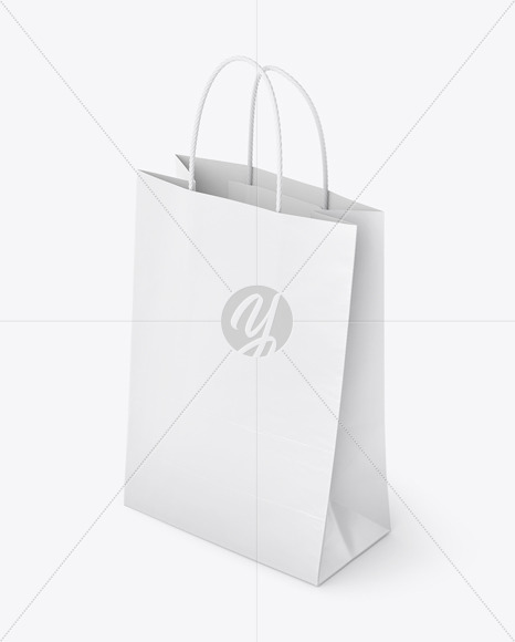 Download Paper Bag Mockup Half Side View In Bag Sack Mockups On Yellow Images Object Mockups