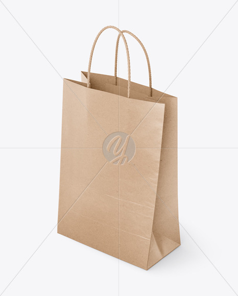 Download Kraft Bag Mockup Front Top Views In Bag Sack Mockups On Yellow Images Object Mockups