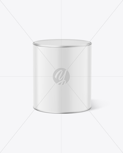 Matte Paint Can Mockup PSD #3