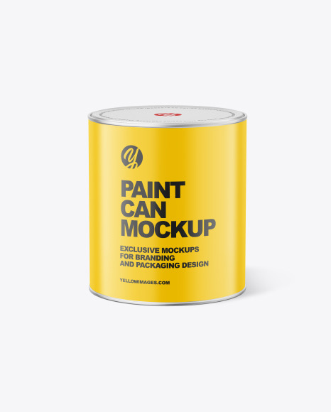 Matte Paint Can Mockup PSD #4