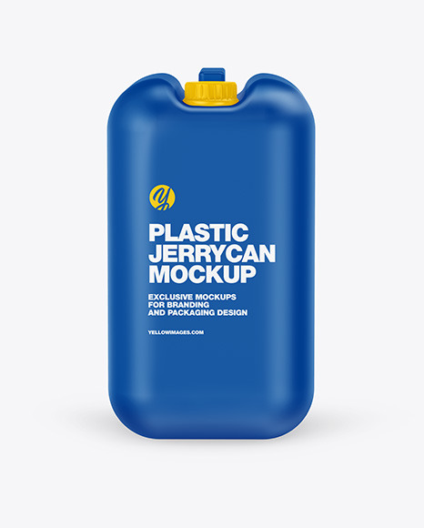 Plastic Jerrycan Mockup