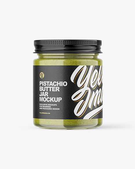 Pistachio Butter Jar Mockup PSD #2