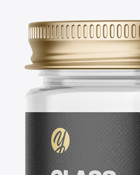 Clear Glass Jar Mockup PSD #1